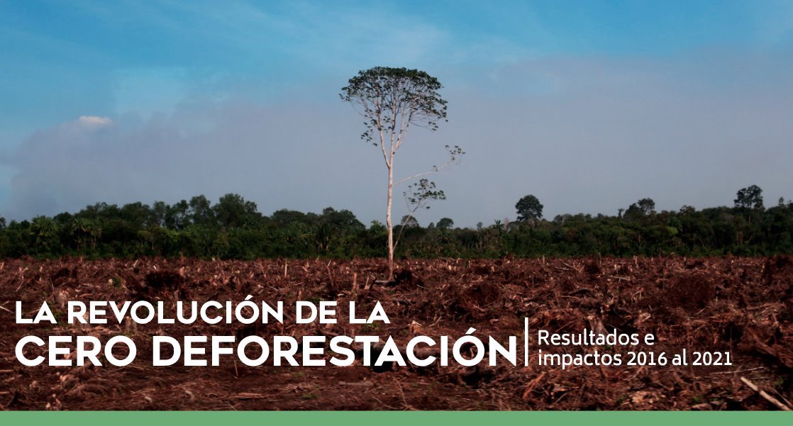 LA REVOLUCIÓN DE LA CERO DEFORESTACIÓN: Presentación de resultados e impactos 2016 – 2021